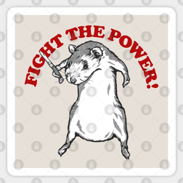 Fight The Power Sticker by DankFutura